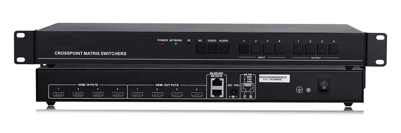 4进4出高清矩阵HDMI0404